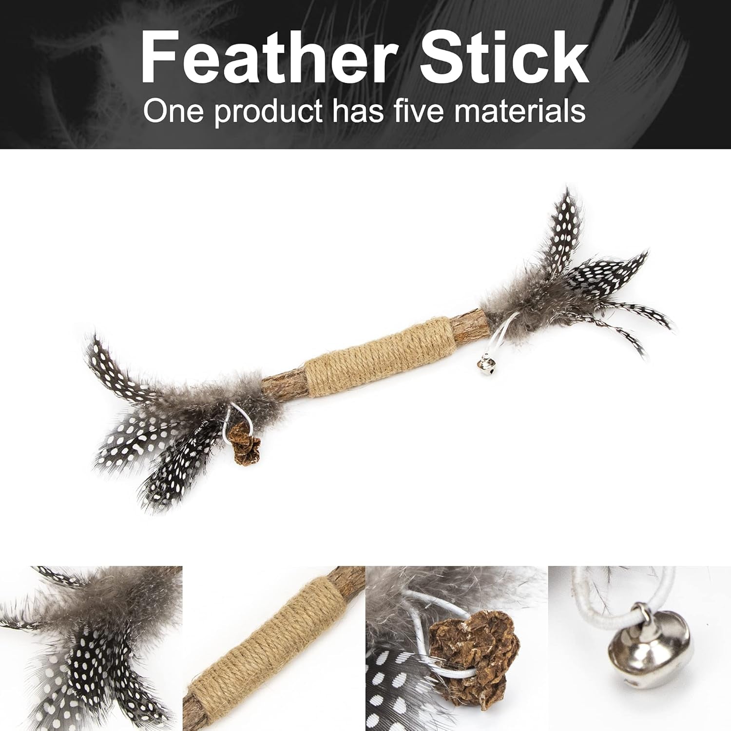 Catnip Toy Cat Toys Catnip Toy Cat Chew Toy Cat Kicking Silvervine Stick Teeth Cleaning Cute Kitten Teething Indoor Interactivecat Dental Care Matatabi (Feather 2Pcs)