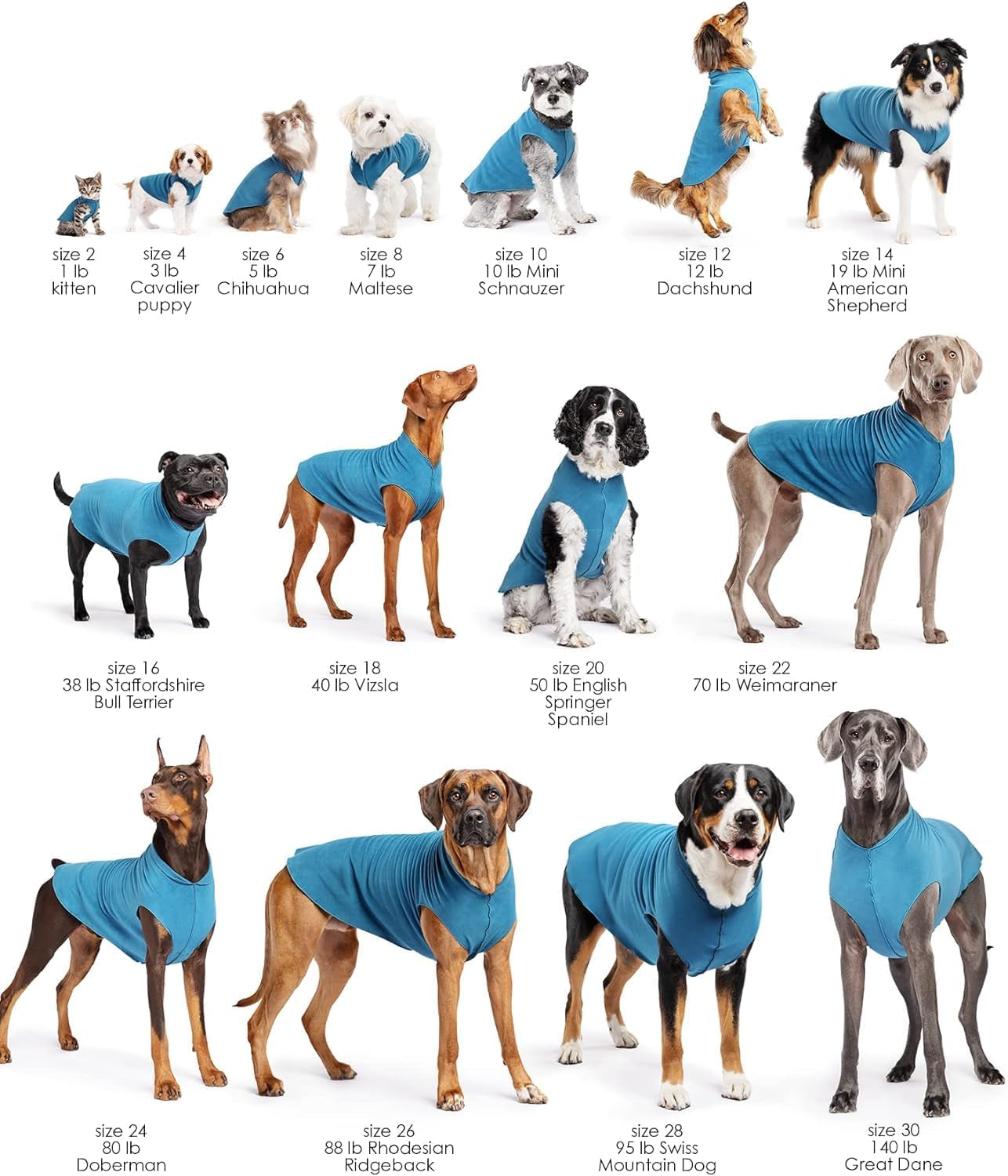 Goldpaw Stretchy Fleece Jacket for Small Dogs - Super Soft, Warm Dog Sweater - Pet Sweater Vest for Fall and Winter - Canine Clothes Made in the USA - Machine Washable - Black - Size 12