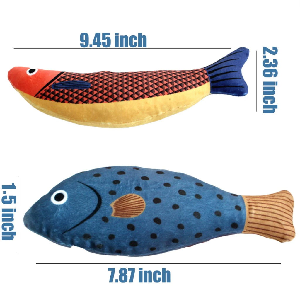 Cats Catnip Toys,Likaty Realistic Fish Interactive Toys for Kitty Pets