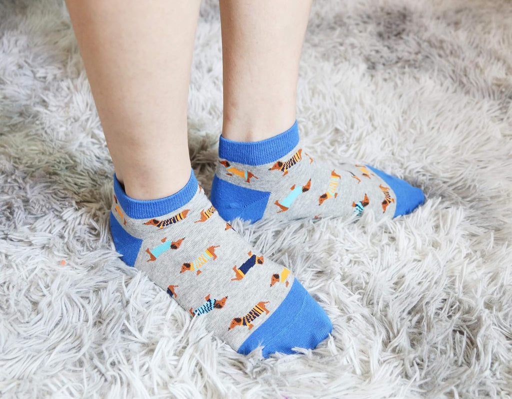Women'S Haute Dachshund Dog Socks Casual Crew Socks Animal Cute Socks Gifts for Women