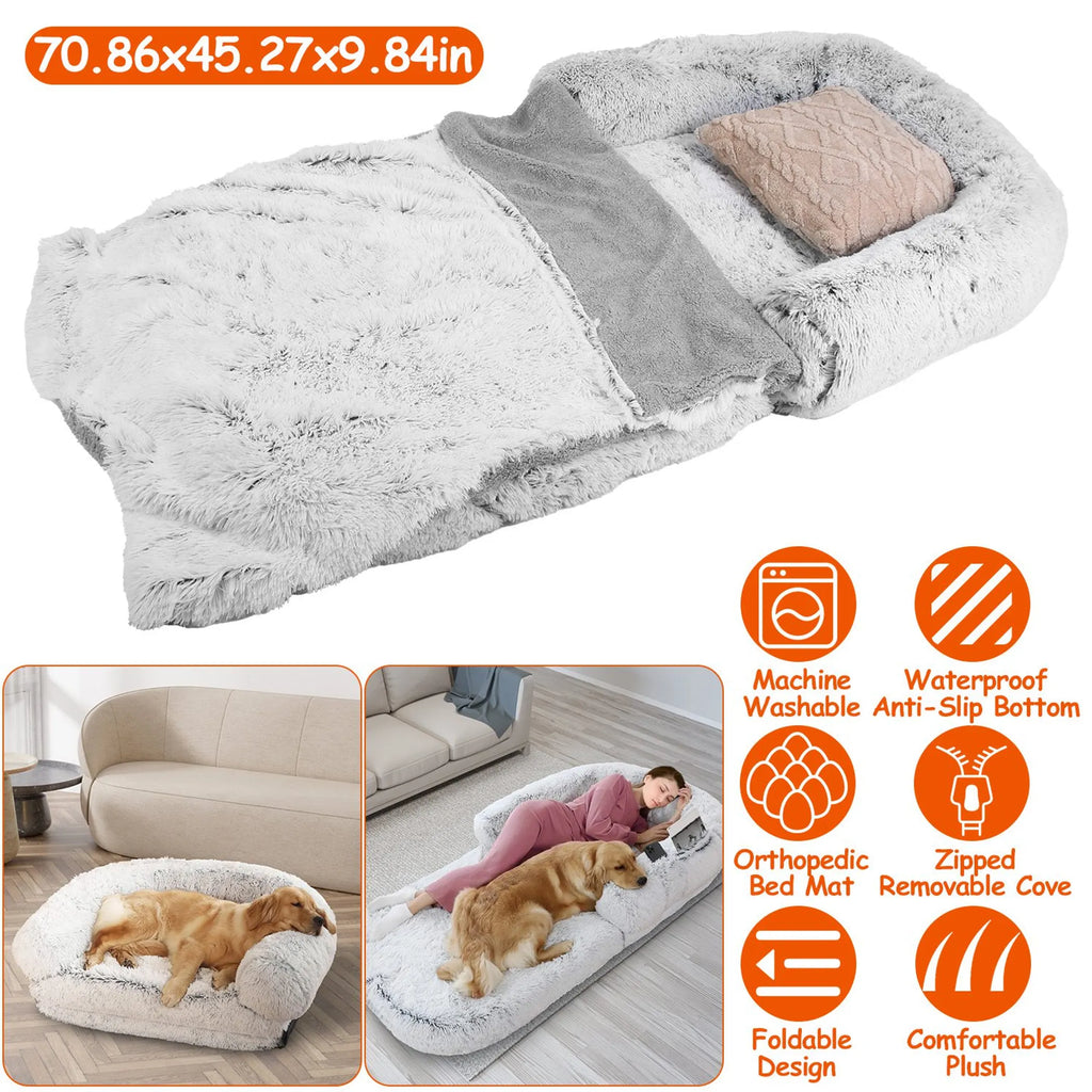 Large Foldable Human Size Dog Bed
