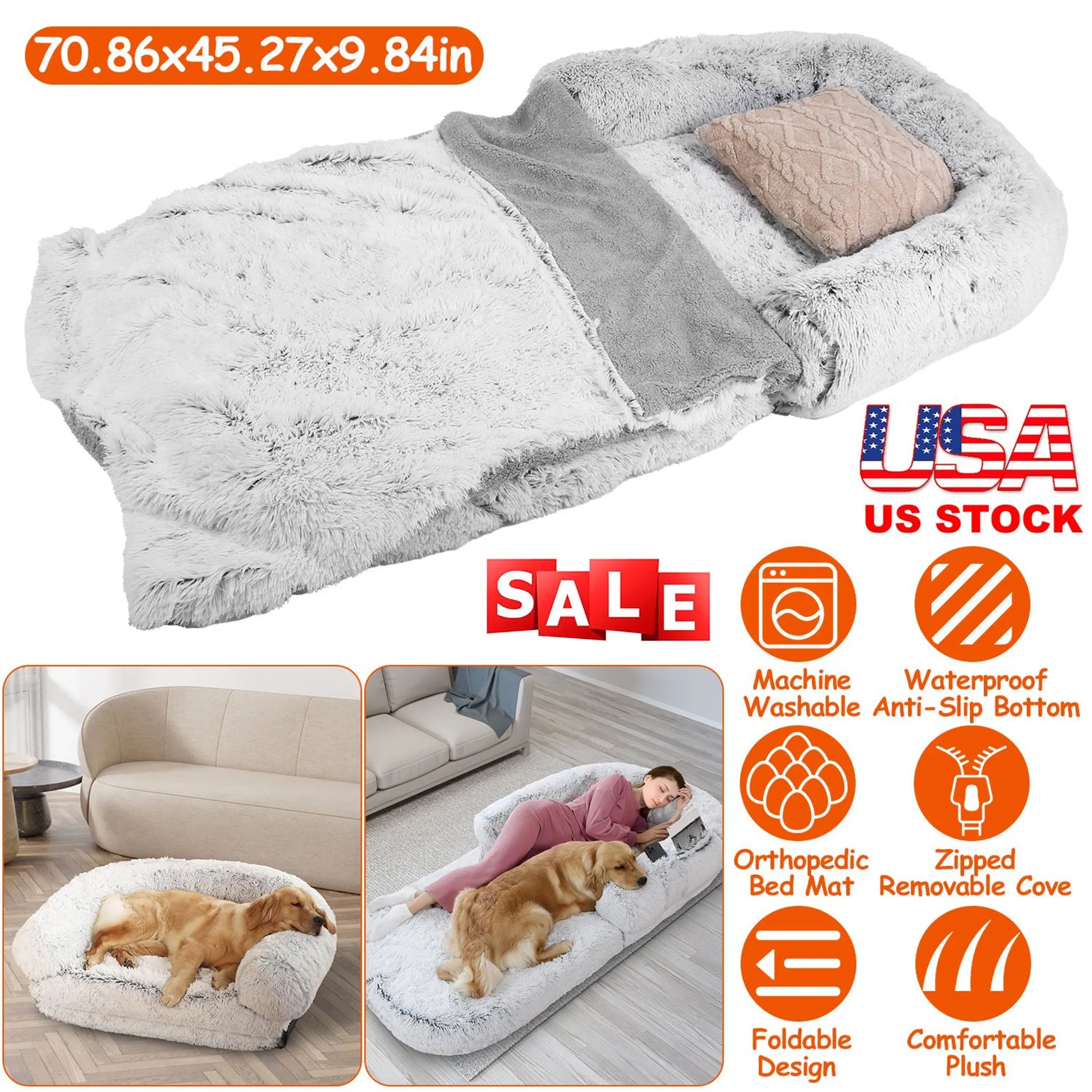 Large Foldable Human Size Dog Bed
