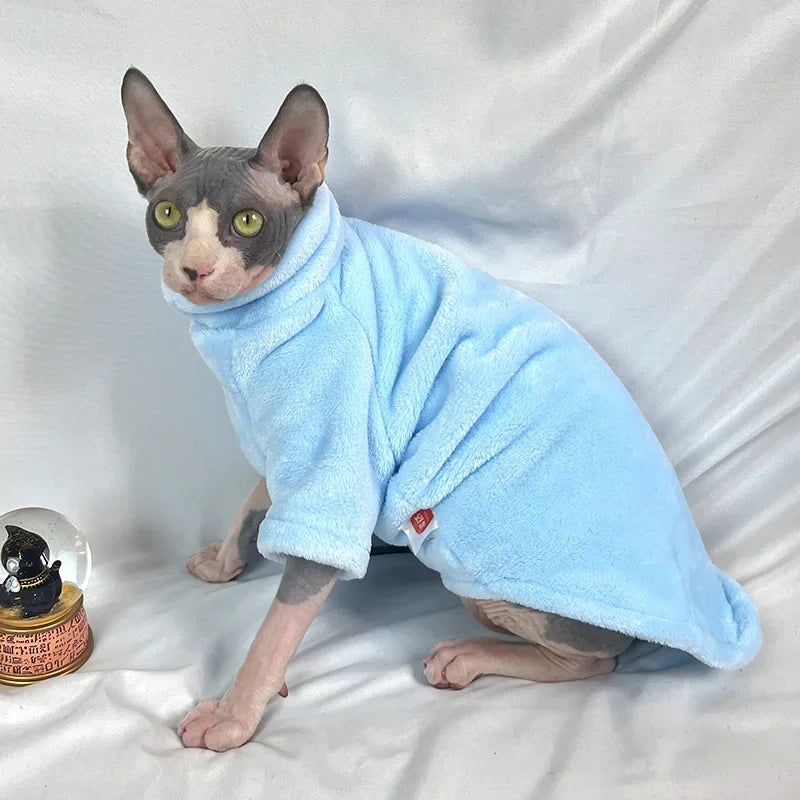 Fashionable Clothes for Cats Sphynx Cat Sweater Kitten Clothing Hound Dog Hoodie Clothes for Sphinx Cat Outfit Pet Jumpsuits
