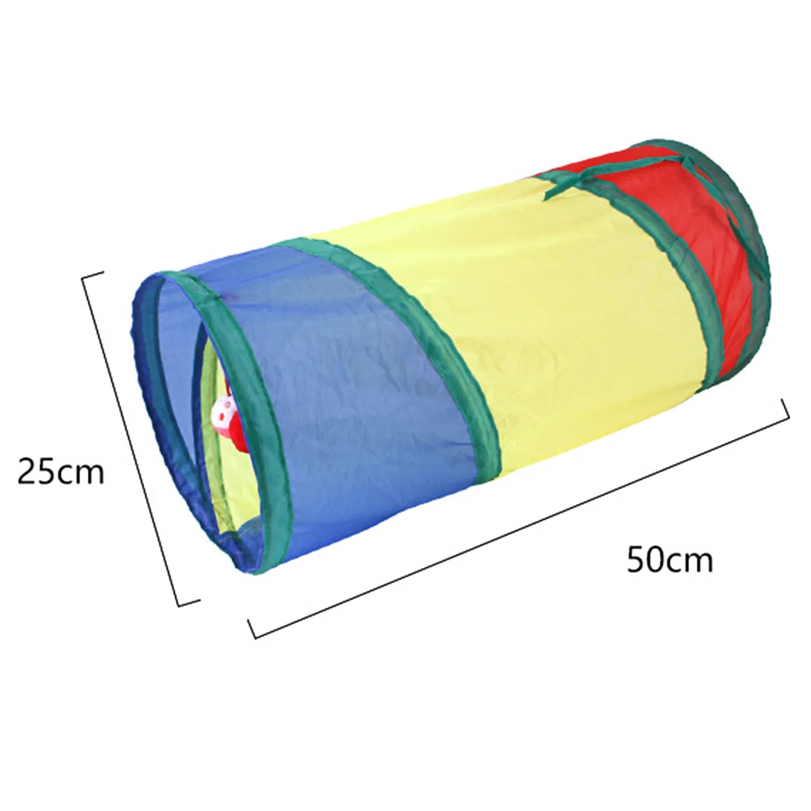 22Pcs/Set Cat Toys Tunnel Assortments, Portable Funny Feather Teaser Catnip Colorful Ball Tunnel Interactive Toys for Cat Puppy Kitty Kitten Rabbit Indoor Playing