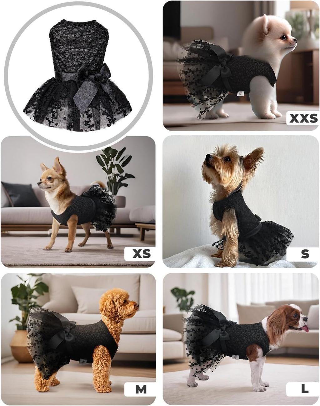Dog Birthday Dress Girl Puppy Skirt Tutu Cat Wedding Outfit Pet Party Clothes for Small Dogs Costume DD15XXS