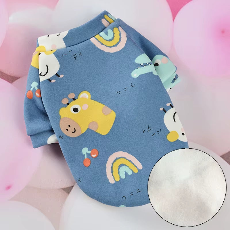 Cartoon Cat Hoodie Sweater Autumn Winter Pet Cat Clothes for Cats Katten Kedi Pullovers Mascota Pet Costume Cat Outfit Clothing