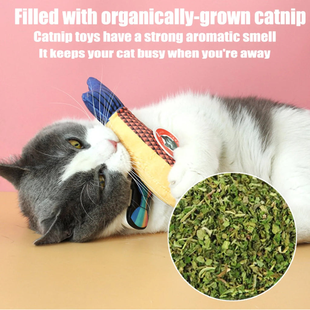 Cats Catnip Toys,Likaty Realistic Fish Interactive Toys for Kitty Pets