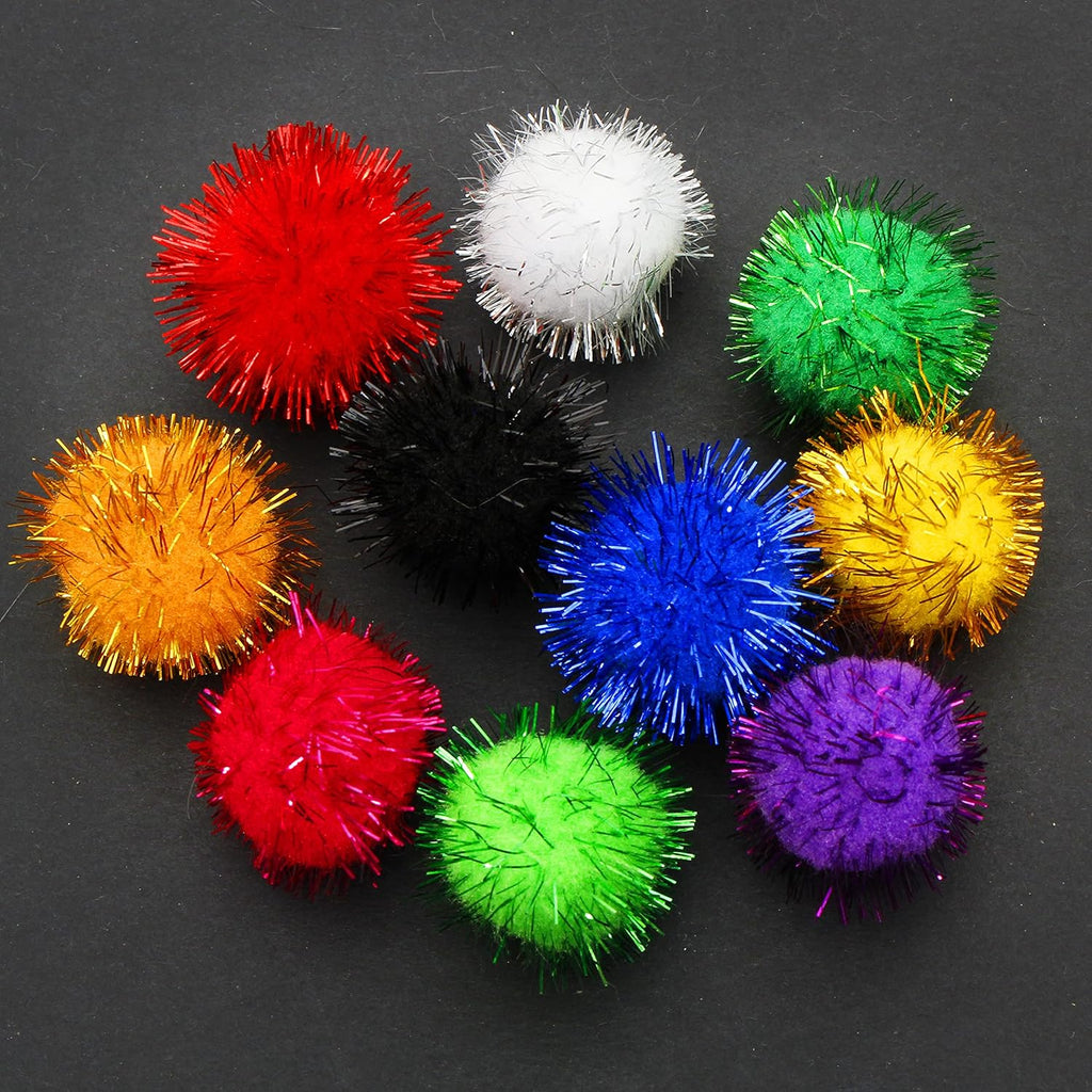 18 Cat Toys Kitten Toys Assortments, Cat Teaser Wand, Interactive Bell Toy, Sparkle Balls for Cat, Puppy, Kitty, Kitten (With Square Tunnel and Scratching Mat)