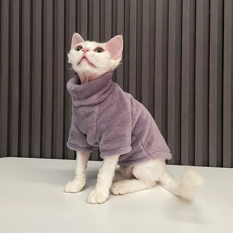 Fashionable Clothes for Cats Sphynx Cat Sweater Kitten Clothing Hound Dog Hoodie Clothes for Sphinx Cat Outfit Pet Jumpsuits