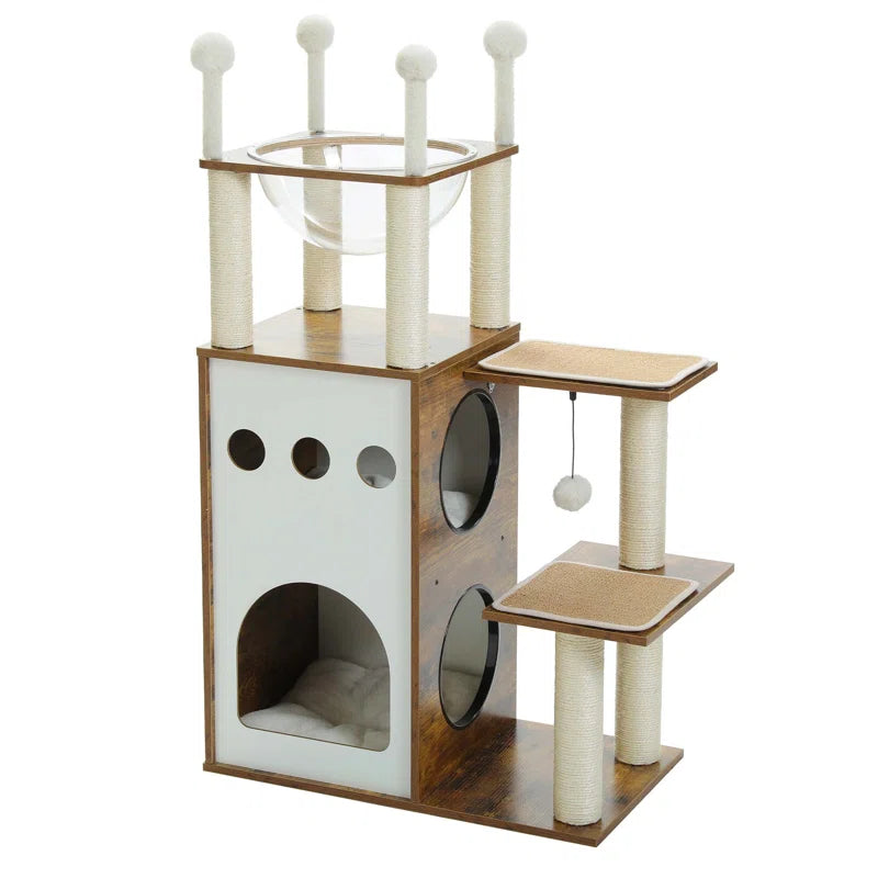 Tavion Wood Cat Trees,Cat Tower,Cat Trees for Large Cats