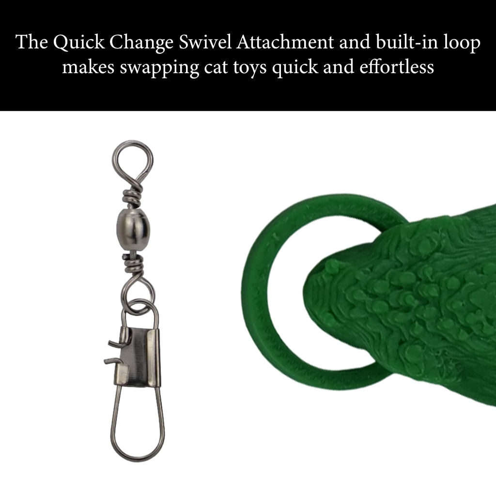 Cat Toy Wand Attachment Refill Toys for Indoor Cats Snake Interactive Kitten Pet