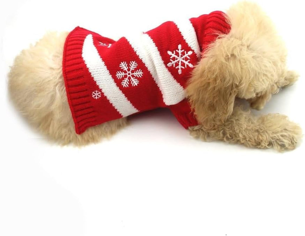 Dog Snow Sweater - Snowman Holiday Xmas Christmas Pet Clothes for Small Dogs and Cats (Snow, XS)