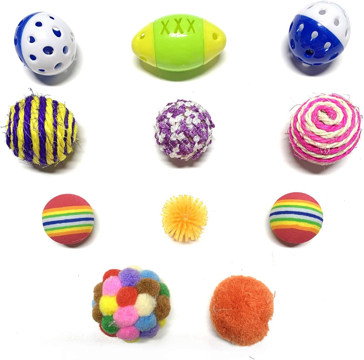 31PCS Cat Toys Kitten Toys Assortments, 2 Way Tunnel, Cat Feather Teaser - Wand Interactive Feather Toy Fluffy Mouse, Crinkle Balls for Cat, Puppy, Kitty, Kitten