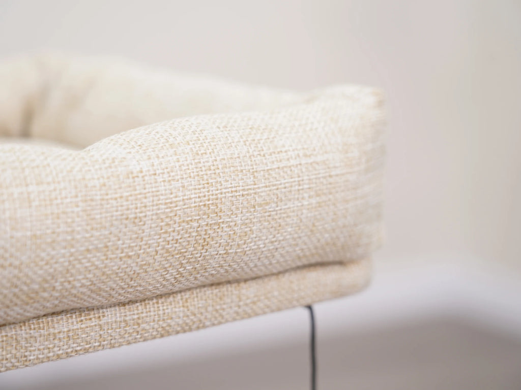 3-Level 30" Minimalist Cat Tree with Large Condo and Perch, 3 Toys, Beige