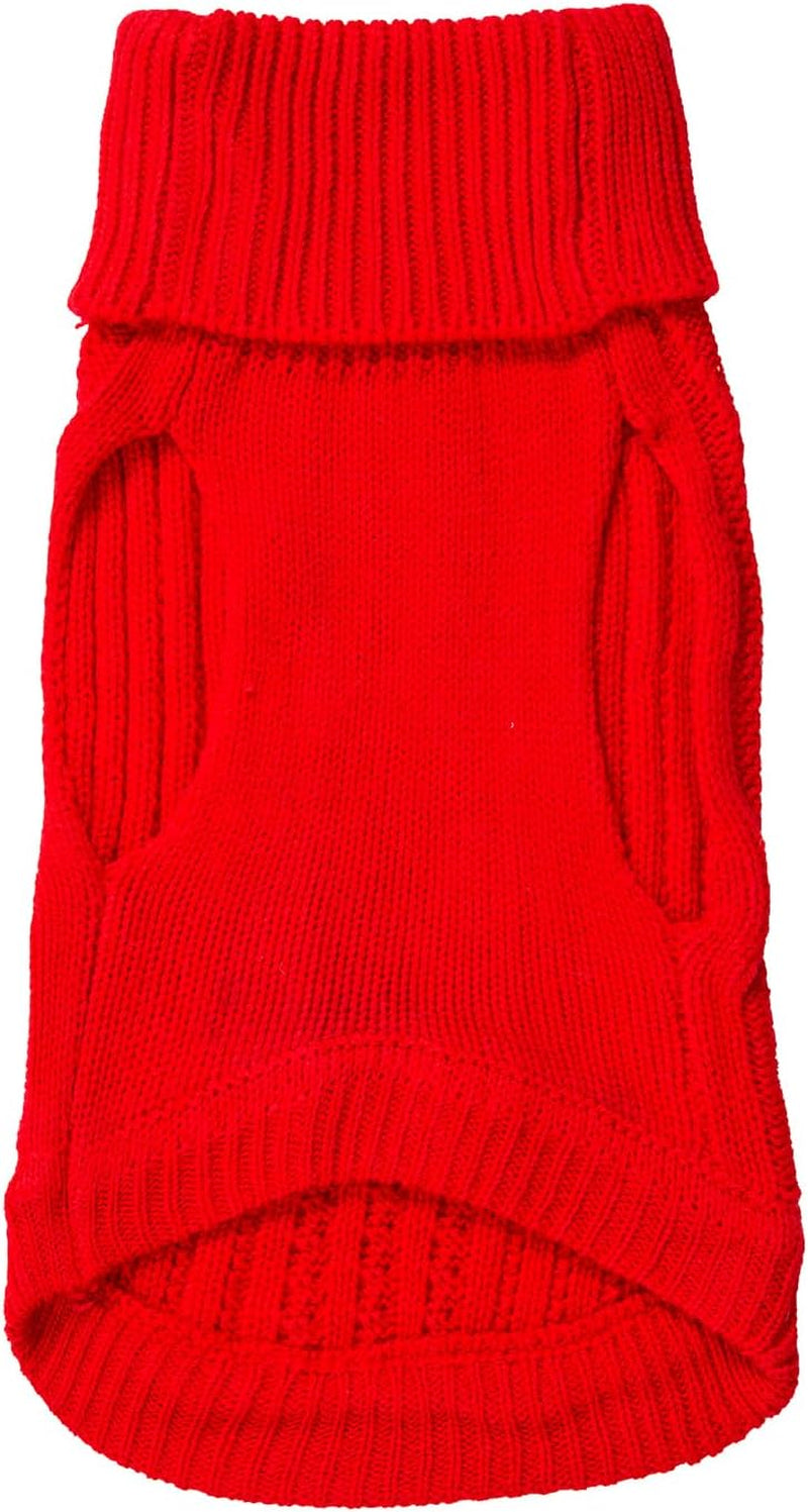 Cat Sweaters - 7 Colors, Cat & Small Dog Clothes (Red, Xx-Small)