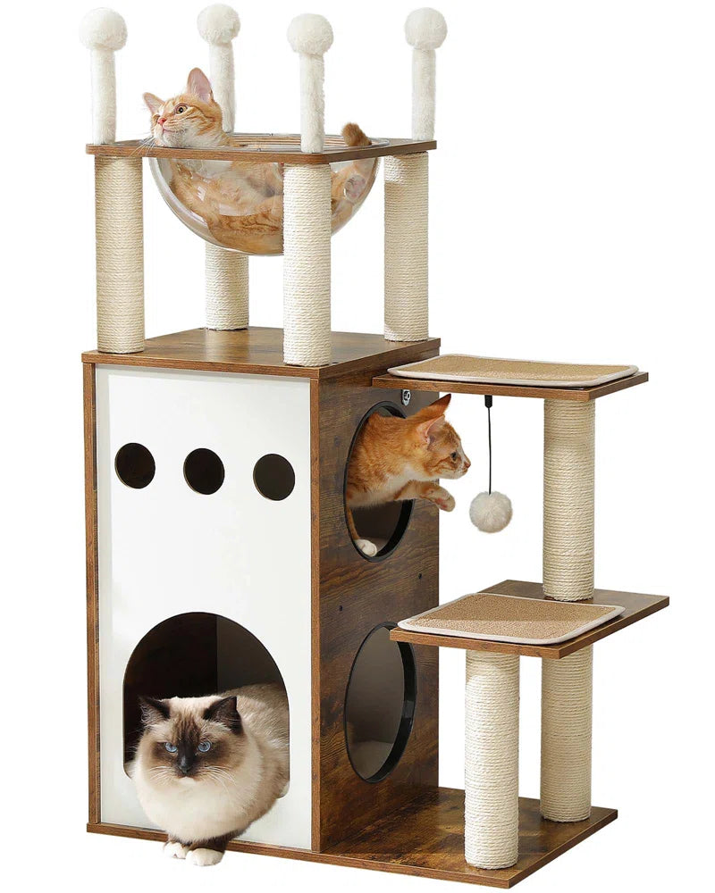 Tavion Wood Cat Trees,Cat Tower,Cat Trees for Large Cats