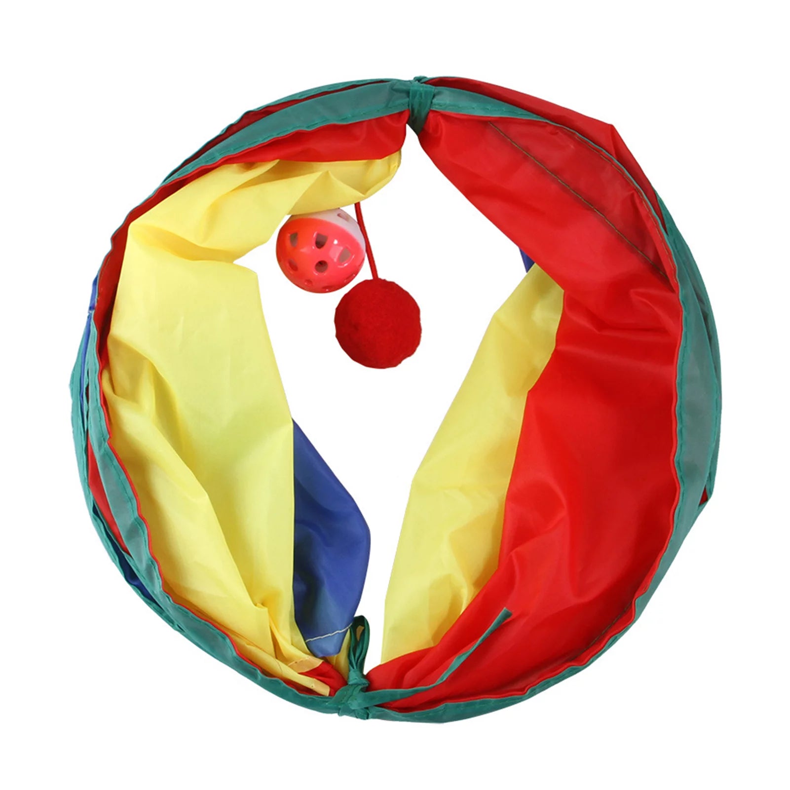 22Pcs/Set Cat Toys Tunnel Assortments, Portable Funny Feather Teaser Catnip Colorful Ball Tunnel Interactive Toys for Cat Puppy Kitty Kitten Rabbit Indoor Playing
