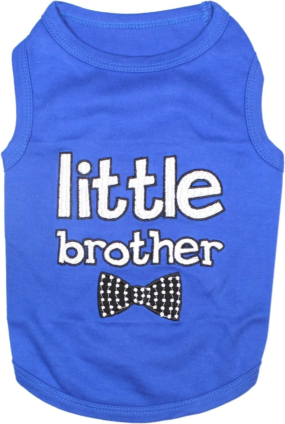 Dog Cat Clothes Tee Shirts Little Brother T-Shirt, XL