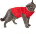 Cat Sweaters - 7 Colors, Cat & Small Dog Clothes (Red, Xx-Small)