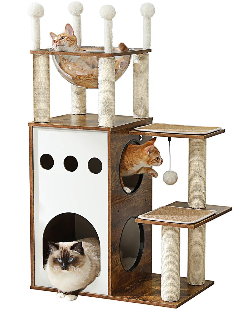 Tavion Wood Cat Trees,Cat Tower,Cat Trees for Large Cats