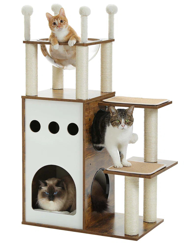 Tavion Wood Cat Trees,Cat Tower,Cat Trees for Large Cats
