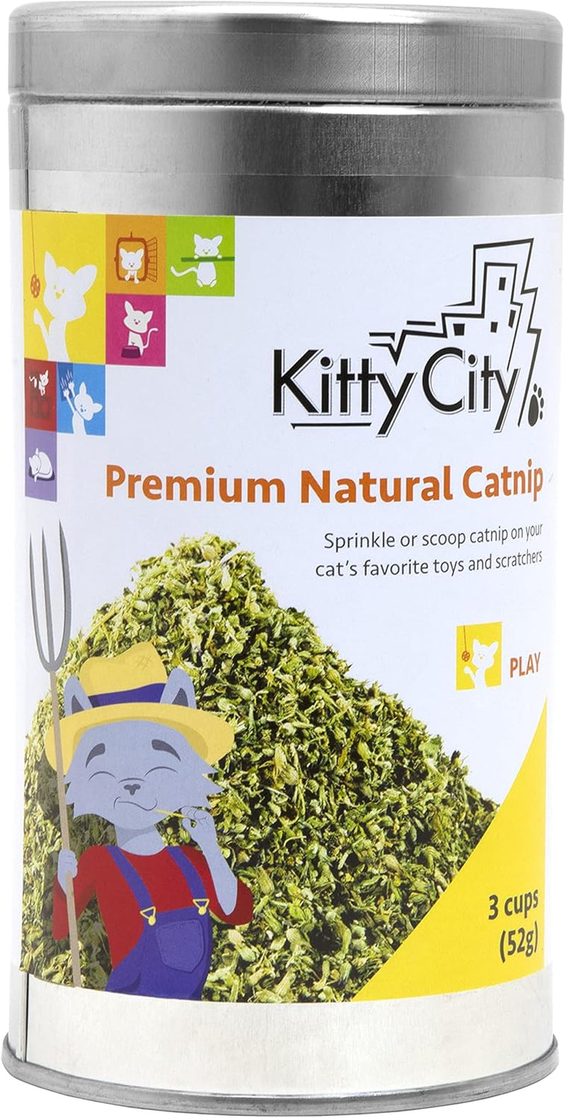Cat Premium Natural Catnip Collection, Catnip Tin