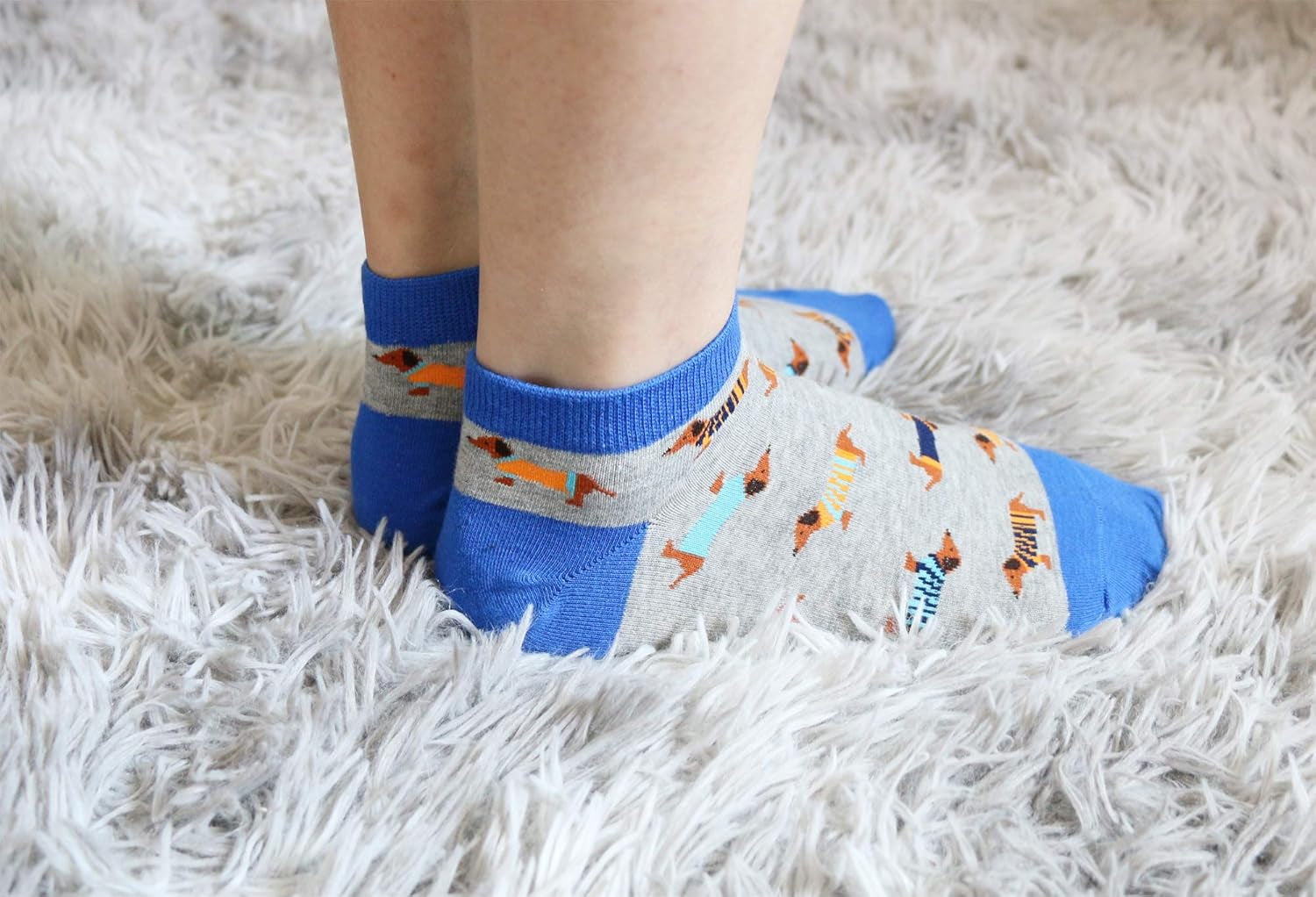 Women'S Haute Dachshund Dog Socks Casual Crew Socks Animal Cute Socks Gifts for Women