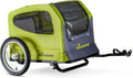Rascal Pet Trailer, Holds Pets up to 50 or 100 Lb, Universal Coupler, Folding Frame, Quick-Release Wheels, Rear Doggy Door, Leash, Washable Liner, Bug Screen,  Bike Trailer for Pets