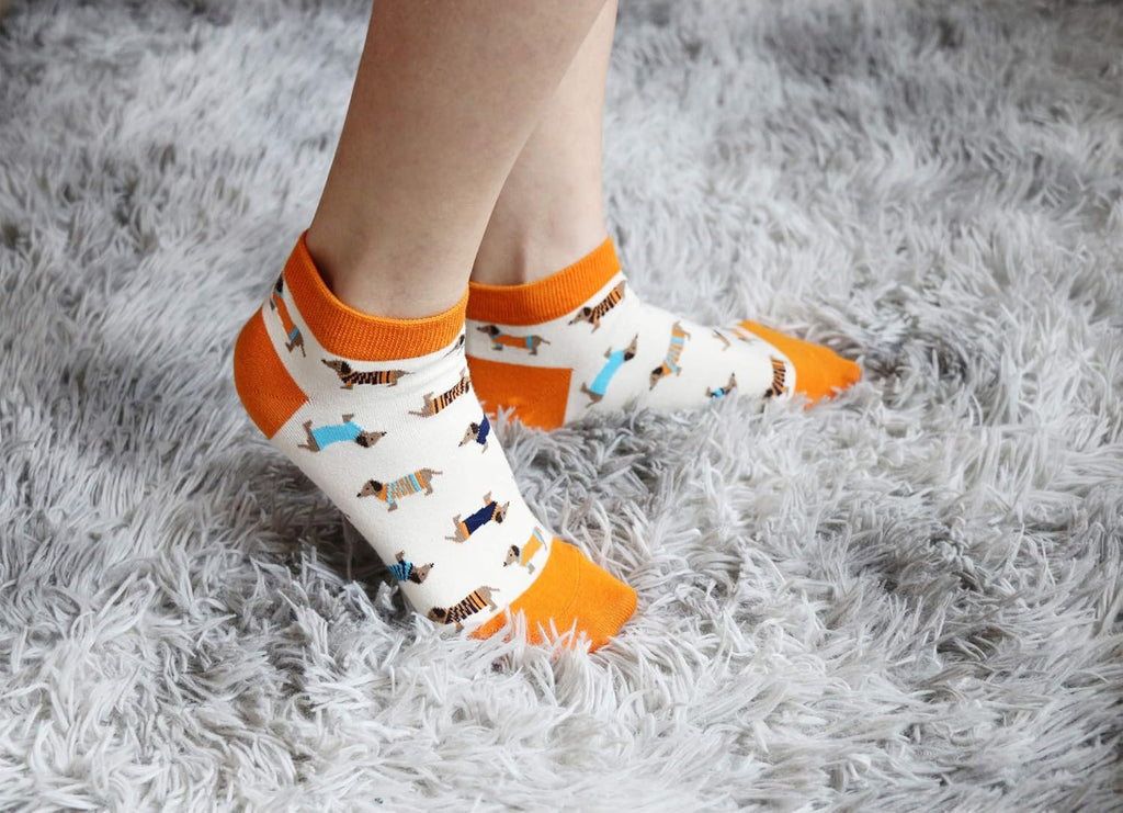 Women'S Haute Dachshund Dog Socks Casual Crew Socks Animal Cute Socks Gifts for Women